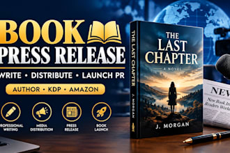 write and distribute your book press release for a powerful book launch