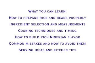 teach you how to cook authentic rice and beans