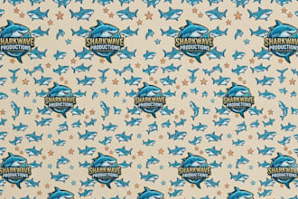create seamless all over logo patterns for your brand
