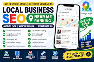 do local business SEO near me ranking google 3 pack citation building