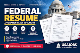 write a federal resume for usajobs and government jobs