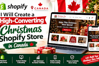 create a higher converting christmas shopify store in canada