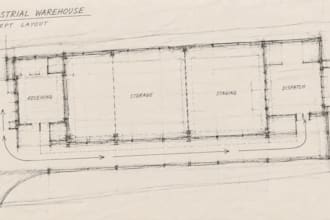 design an industrial warehouse layout