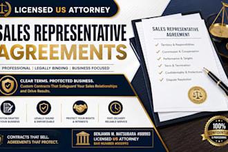draft complex commercial sales representative contracts for b2b growth
