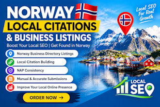 build high quality local citations and  for local SEO