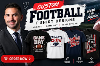 design custom tshirts for game day taligate shirts football merch and team tees