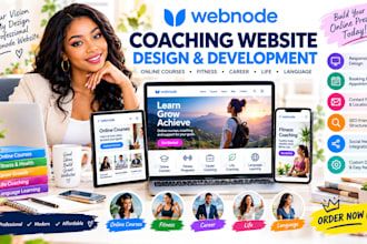 webnode online courses fitness business career life language coaching website