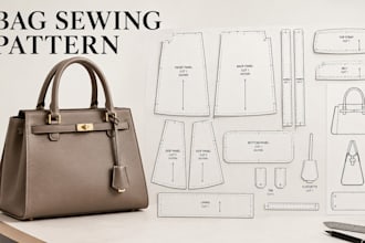 create custom bag and leather sewing pattern