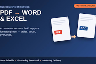 convert PDF to word and type scanned documents