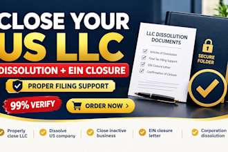 dissolve your US llc or corporation and close your ein