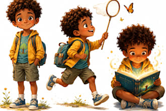 illustrate childrens book illustration and KDP cover