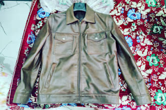 manufacture custom genuine leather and pu jackets and bags for your brand