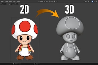 model, repair, fix, prepare and convert 2d to 3d stl files for 3d printing