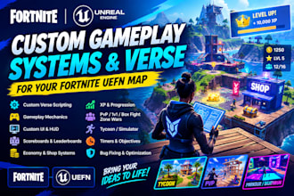 create custom fortnite uefn gameplay systems and verse scripting