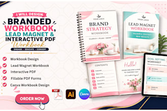 design interactive workbook, lead magnet, PDF guide