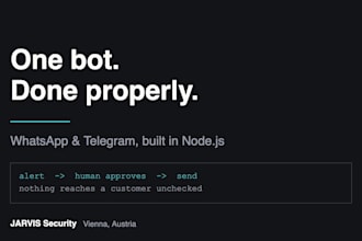 build a whatsapp or telegram bot for your business in node js