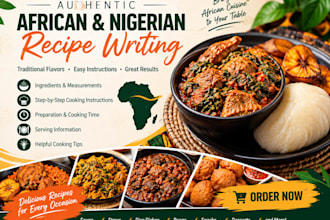 write authentic african food recipe