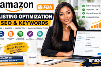 amazon fba listing SEO keywords title bullets backend search terms optimization