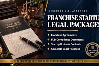 draft a complete franchise startup legal package