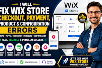 fix wix store checkout payment product configuration error stripe paypal problem