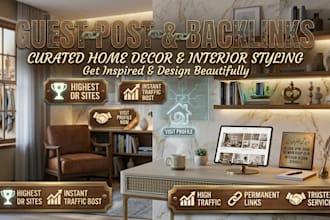 get high quality interior design and home improvement backlinks