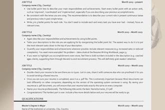 n ats friendly resume CV for your job search
