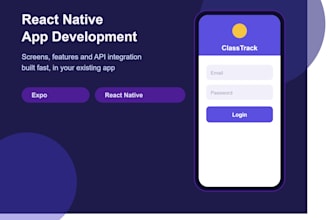 build a mobile app screen or feature in react native