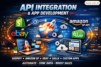 do shopify, amazon sp, ebay, salla API integration