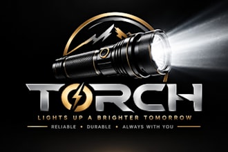 design a professional flame, fire, or lighting torch logo