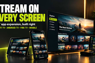 be your iptv developer for iptv app, ott app and  video streaming app
