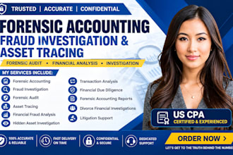 do US CPA forensic accounting fraud investigation and asset tracing