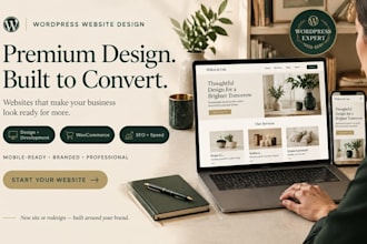 do wordpress website design, create wordpress luxury website