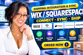 integrate wix or squarespace shipping with shippo, sendcloud and easyship