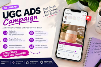 setup and manage targeted instagram video ad campaigns, ugc promotion
