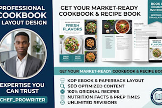 write edit and format your professional cookbook or recipe book