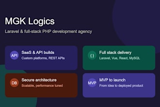 develop custom laravel web application or saas platform