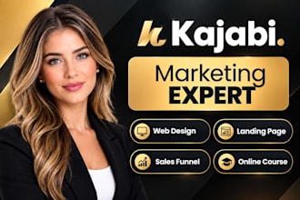 design kajabi sales page, kajabi landing page website for kajabi online course