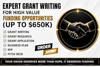 write grant proposals and grant applications