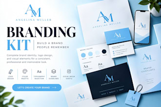 design a professional branding kit and brand identity