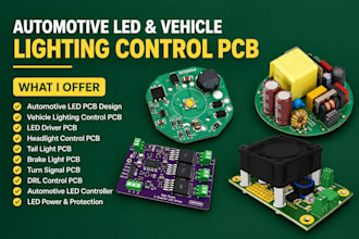 design automotive led pcb, vehicle lighting control and led driver circuit