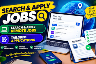 search and apply jobs, search and apply remote jobs, and a tailored application