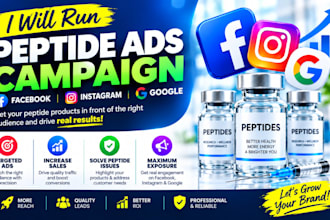 solve peptide ads issues run peptide ads peptide fb ig social media ads campaign