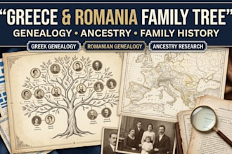 research greece and romania genealogy, ancestry, family tree, historical record