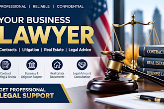 be your business lawyer for contracts, litigation and real estate law