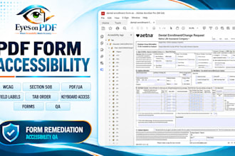 create accessible fillable PDF forms