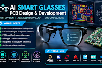 design custom ai smart glasses pcb