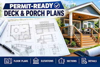 create permit ready deck and porch construction plans