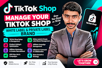 manage your tiktok shop white label and private label brand