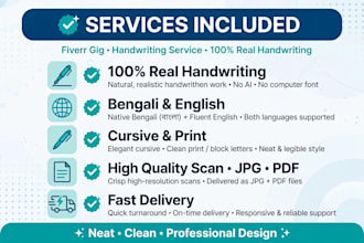 do neat and clean handwriting for assignments and notes