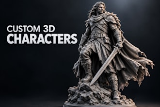 sculpt custom 3d characters, miniatures and statues in zbrush for 3d printing